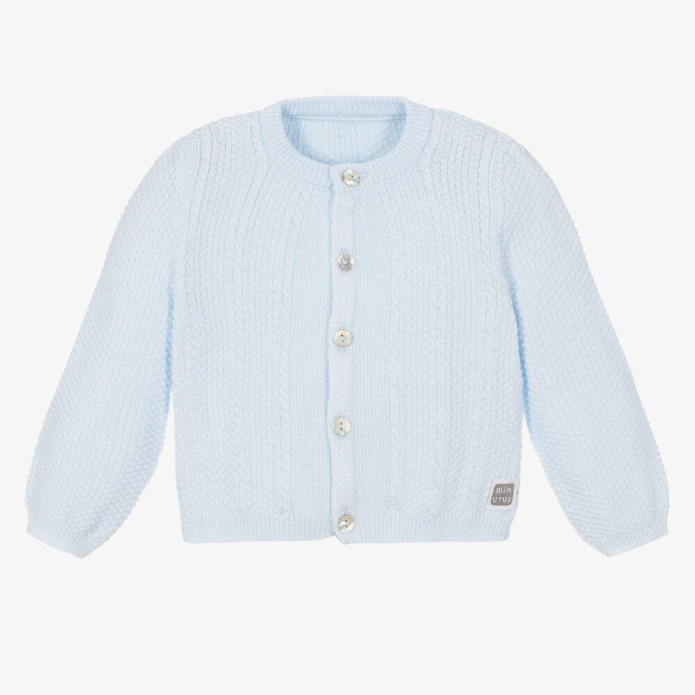 Minutus - Baby-Cardigan gestrickt blau | Childrensalon