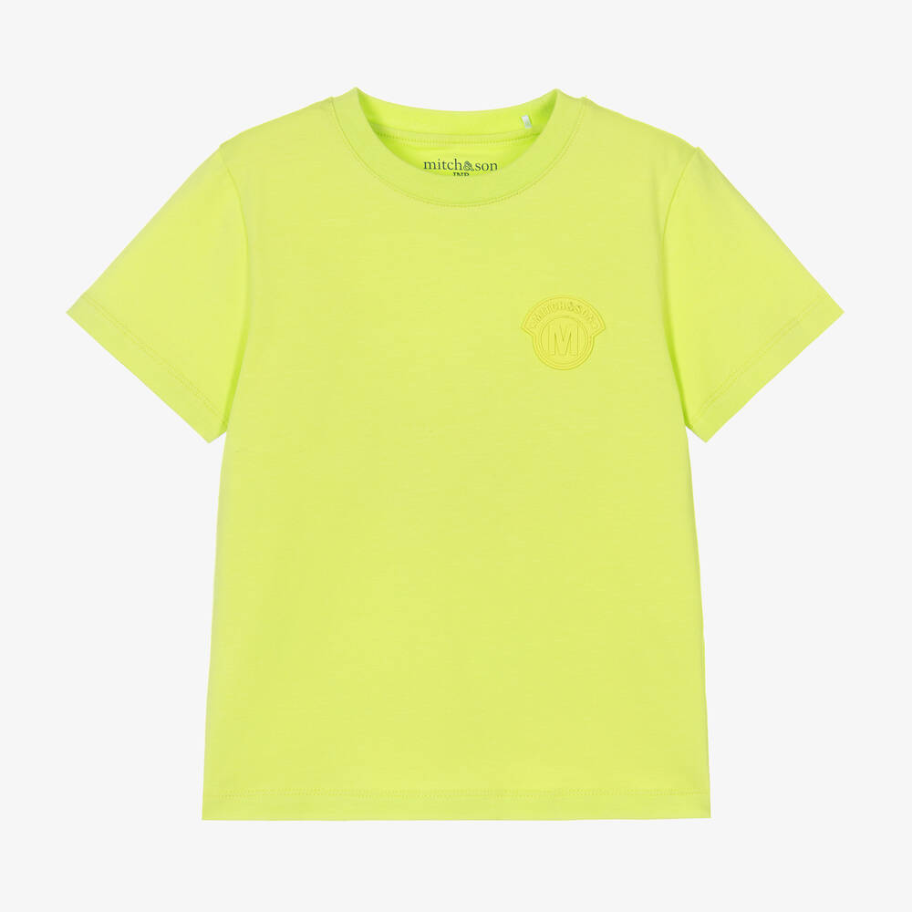 Mitch & Son - Boys Green Cotton T-Shirt | Childrensalon