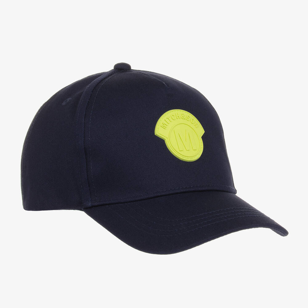 Mitch & Son - Boys Navy Blue Cotton Cap | Childrensalon