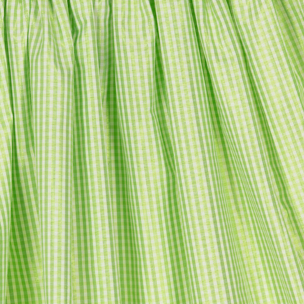 Molo gingham shimmery skirt - Green