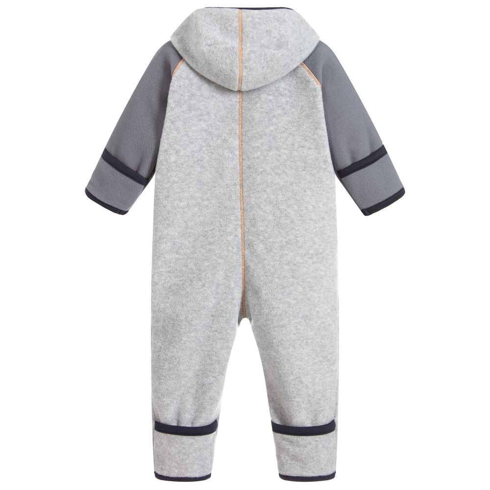 Molo - Grey Fleece Pramsuit | Childrensalon Outlet