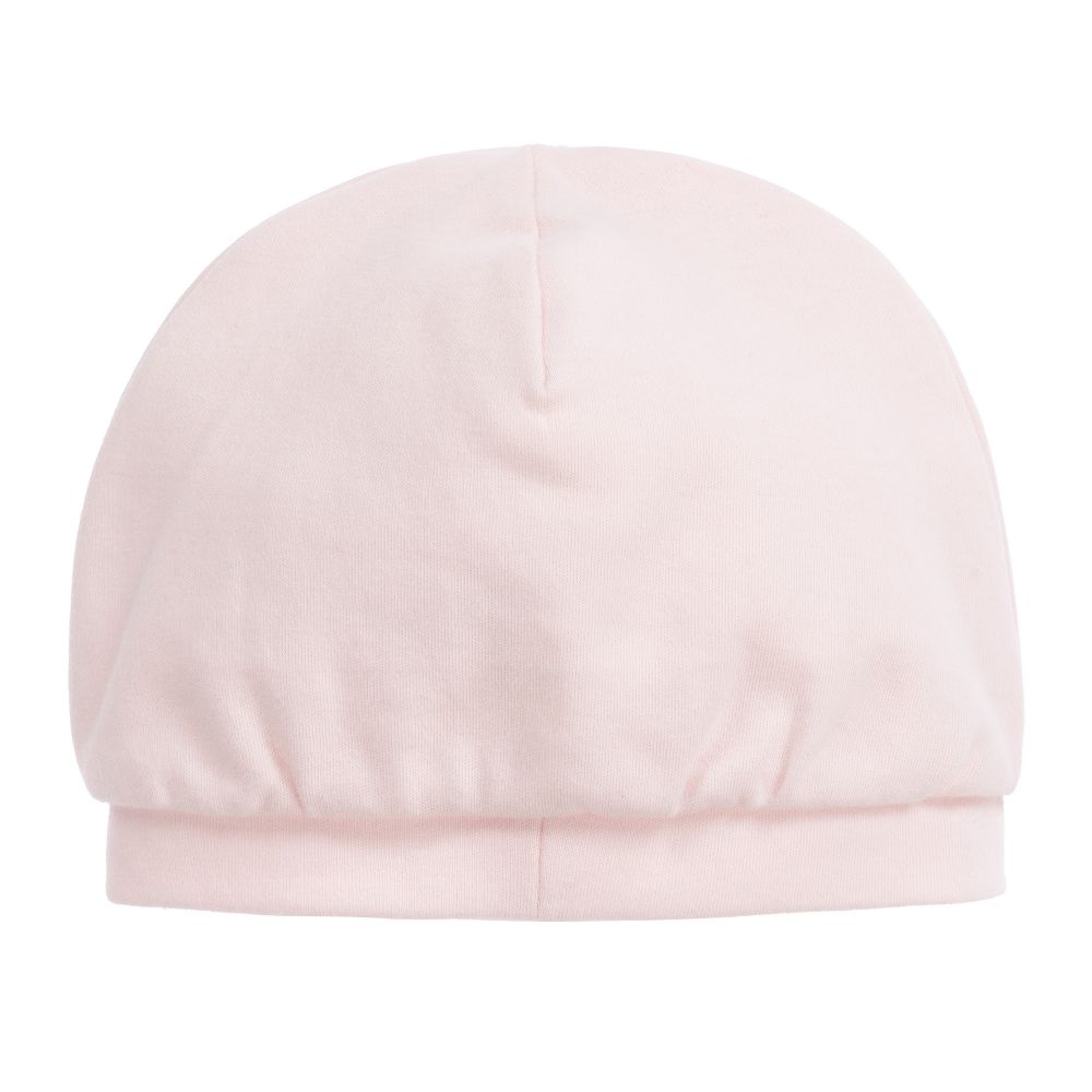 Monnalisa Bonnet Rose En Coton Bebe Fille Childrensalon Outlet