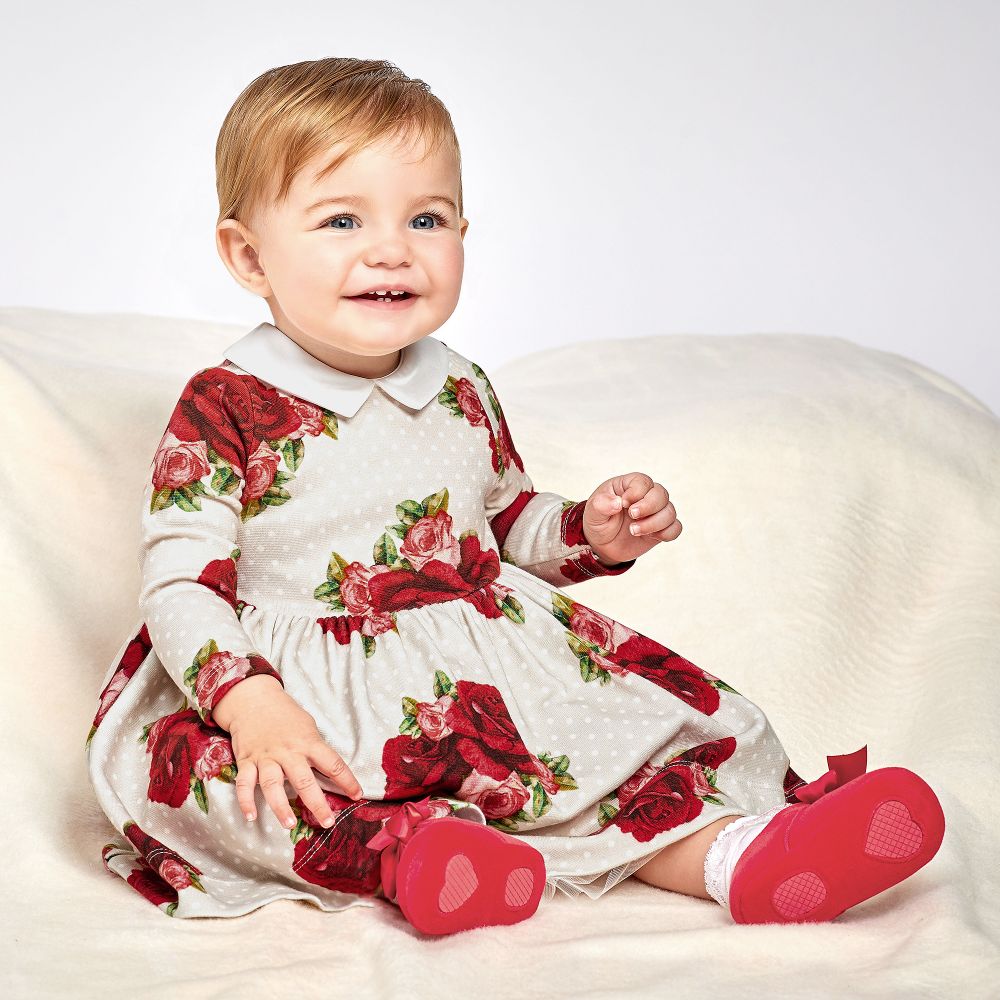 Monnalisa Bebé - Baby Girls Rose Dress | Childrensalon Outlet