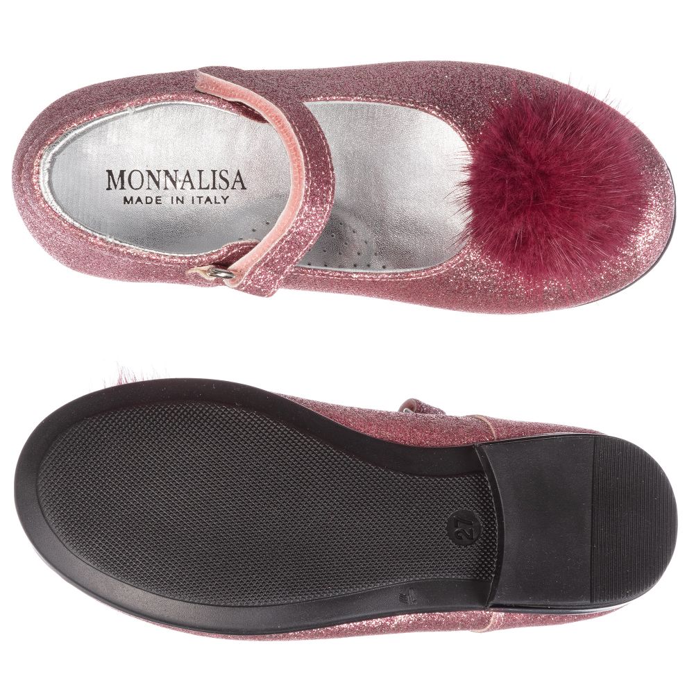 monnalisa glitter shoes