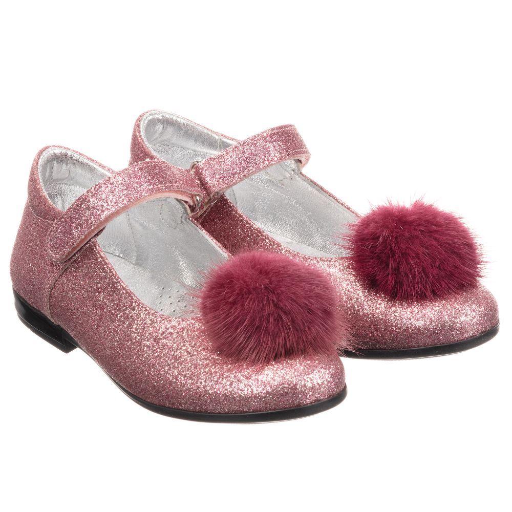 pink glitter shoes for baby girl