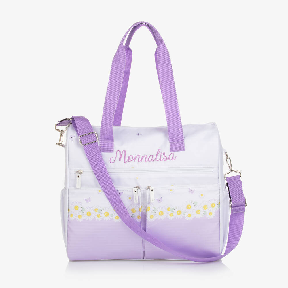 Monnalisa - Sac à langer violet en toile 41cm | Childrensalon