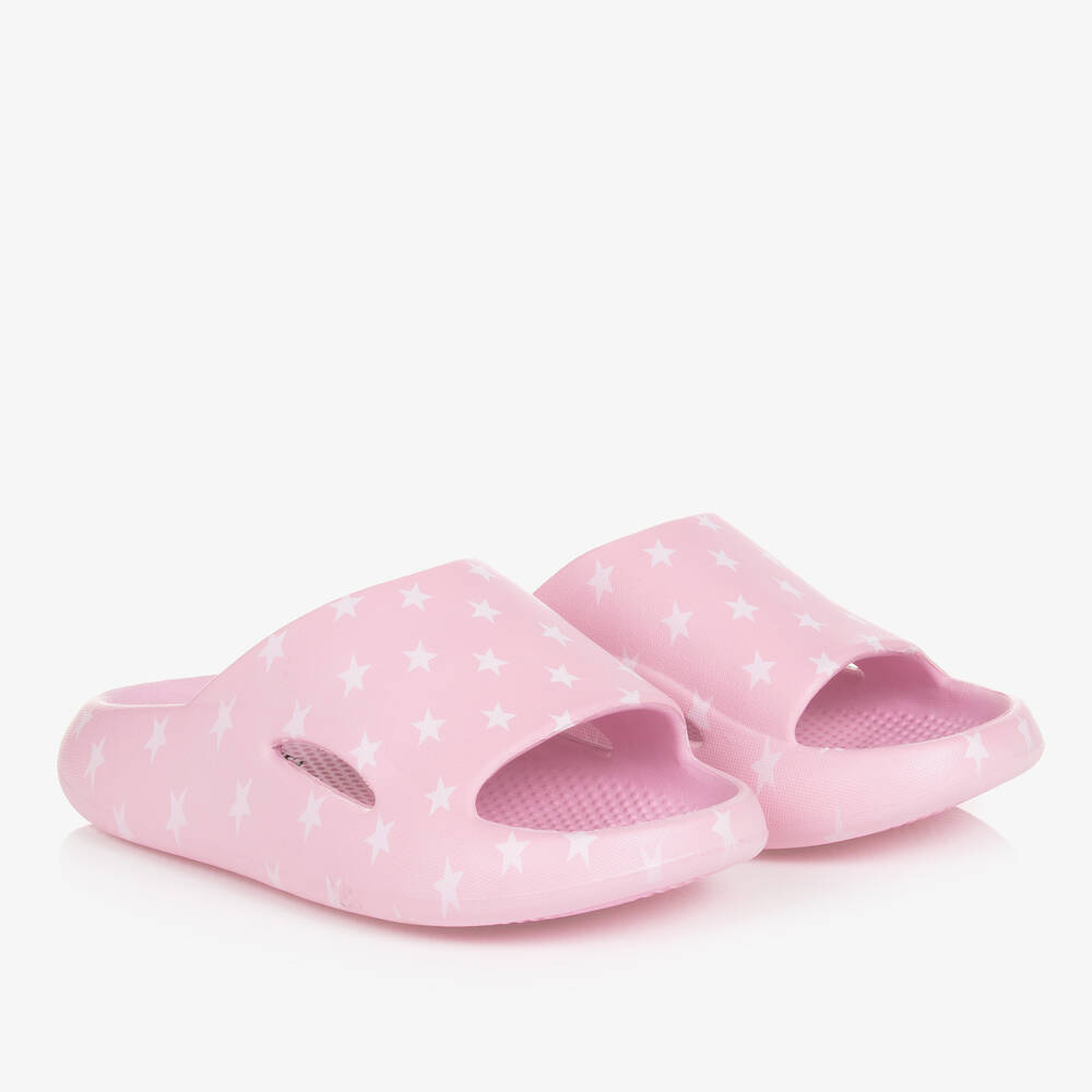 Monnalisa - Teen Girls Pink Star Sliders | Childrensalon