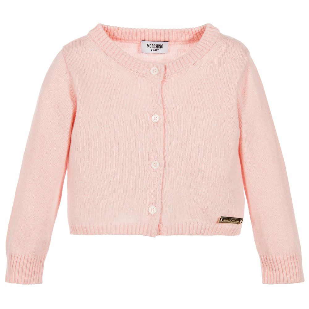 Baby Girls Pink Knitted Cardigan 