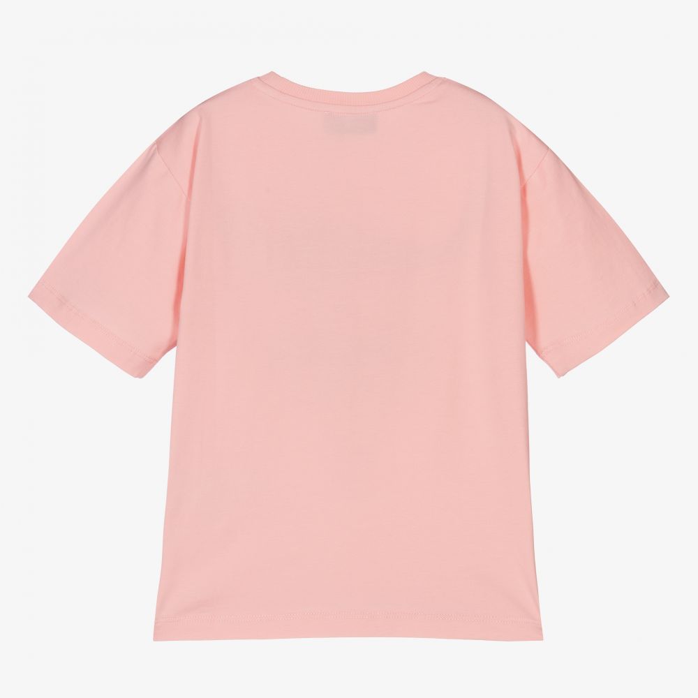 Moschino Kid-Teen - Pink Strawberry Maxi T-Shirt | Childrensalon Outlet