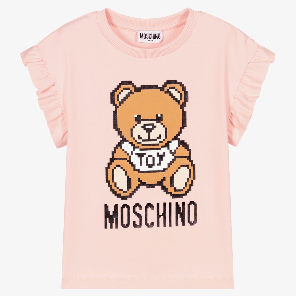 Moschino Kid-Teen - Teen Girls Teddy Logo T-Shirt | Childrensalon Outlet