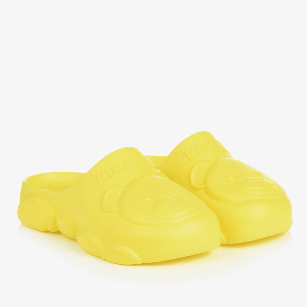 Moschino Kid-Teen - Teen Yellow Teddy Bear Clogs | Childrensalon