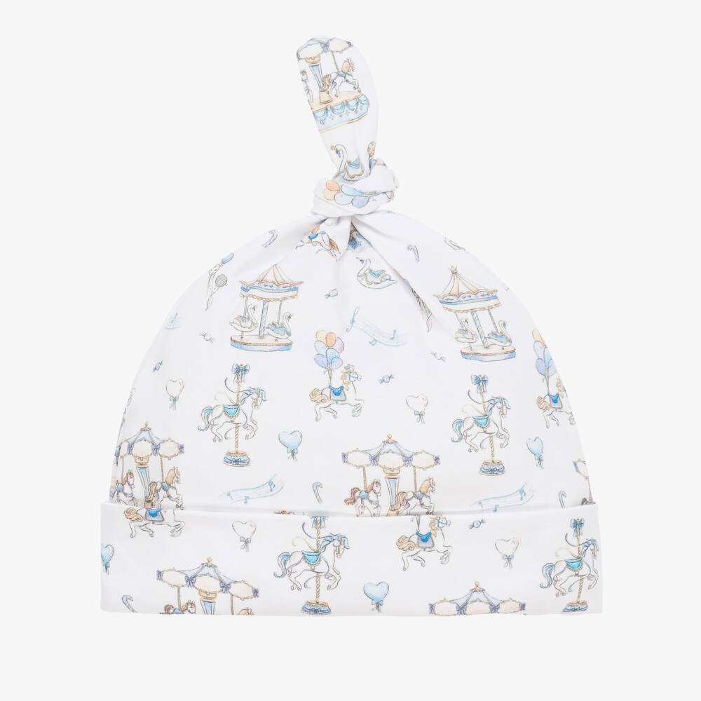 My Little Pie - Baby Girls White Supima Cotton Bon Bon Hat | Childrensalon