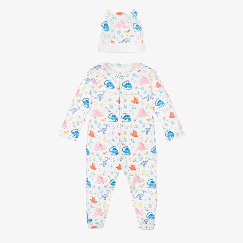 My Little Pie - White Supima Cotton Magic Print Babysuit Set | Childrensalon