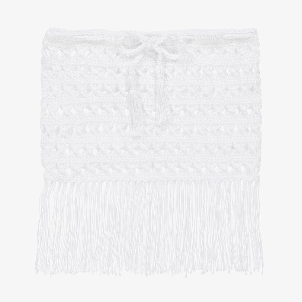 Nessi Byrd - Jupe de plage blanche en crochet fille | Childrensalon