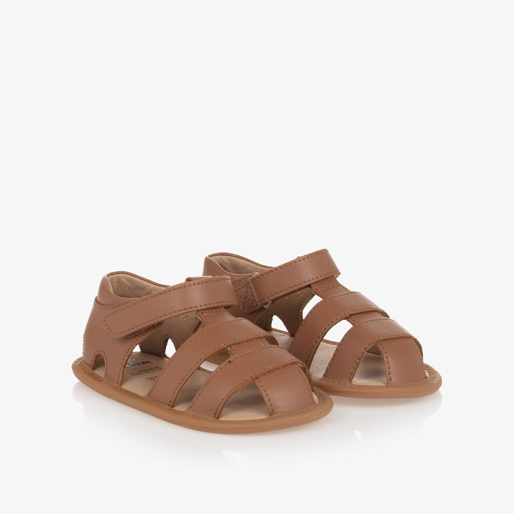 Old Soles - Brown Leather First Walker Sandals | Childrensalon