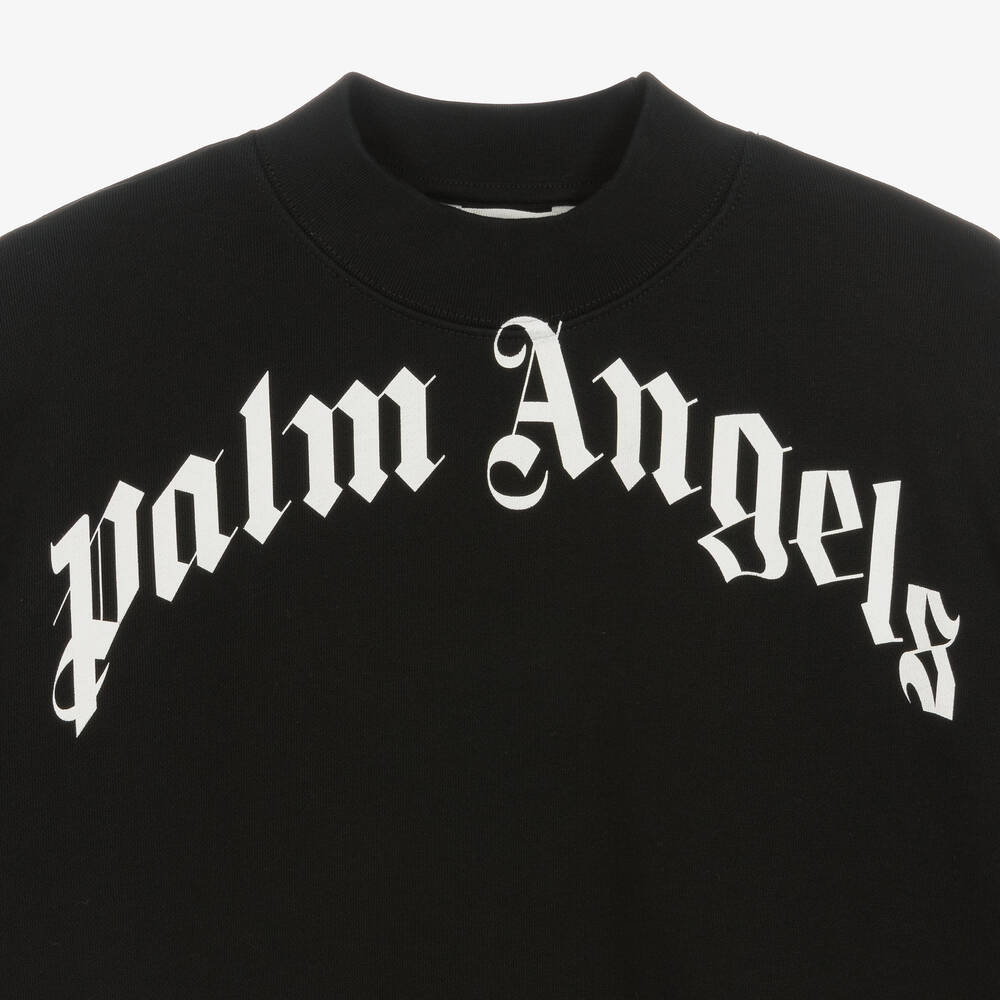 Oversized cotton t-shirt w/logo - Palm Angels - Men | Luisaviaroma