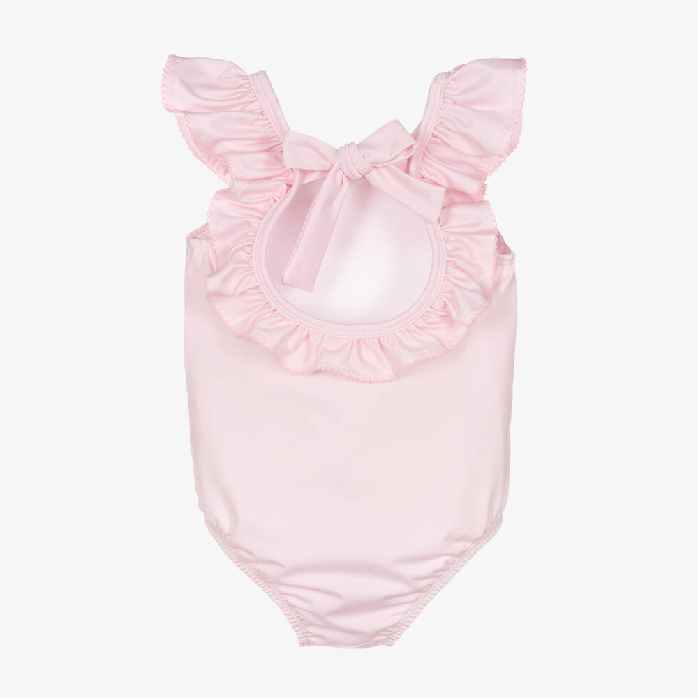 Patachou - Girls Pink Ruffle Swimsuit | Childrensalon Outlet