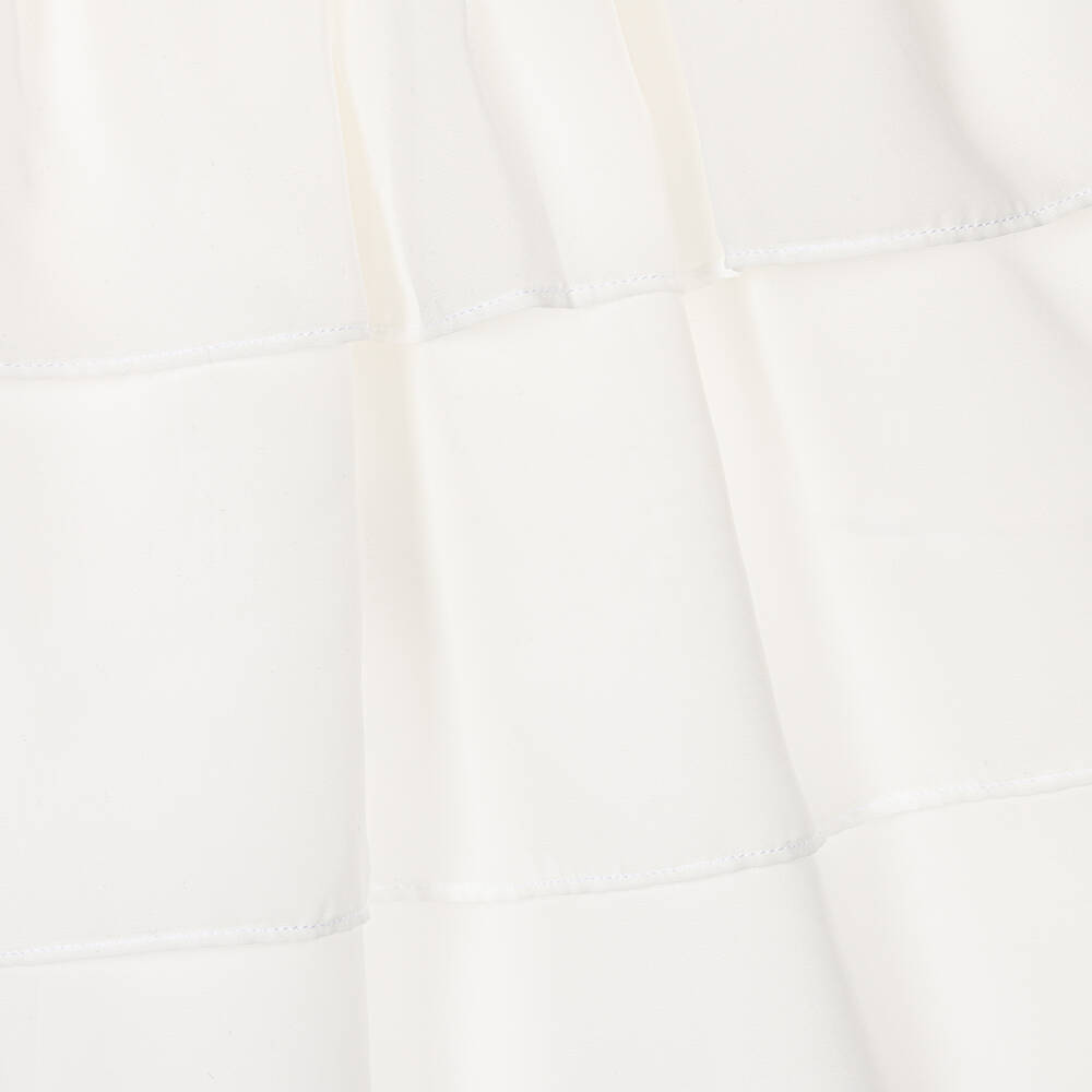 Patachou - Girls White Chiffon Dress | Childrensalon Outlet