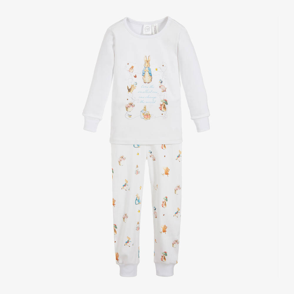 Peter Rabbit™ by Childrensalon - Weißer Baumwollschlafanzug | Childrensalon