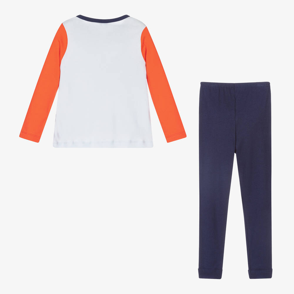 Kids Petit Bateau Likely Pyjamas - Duffle Blue/Snowboarding Print