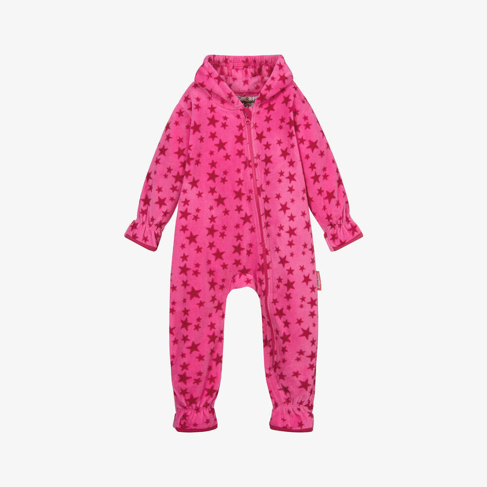 Playshoes - Combinaison rose en tissu molletonné | Childrensalon