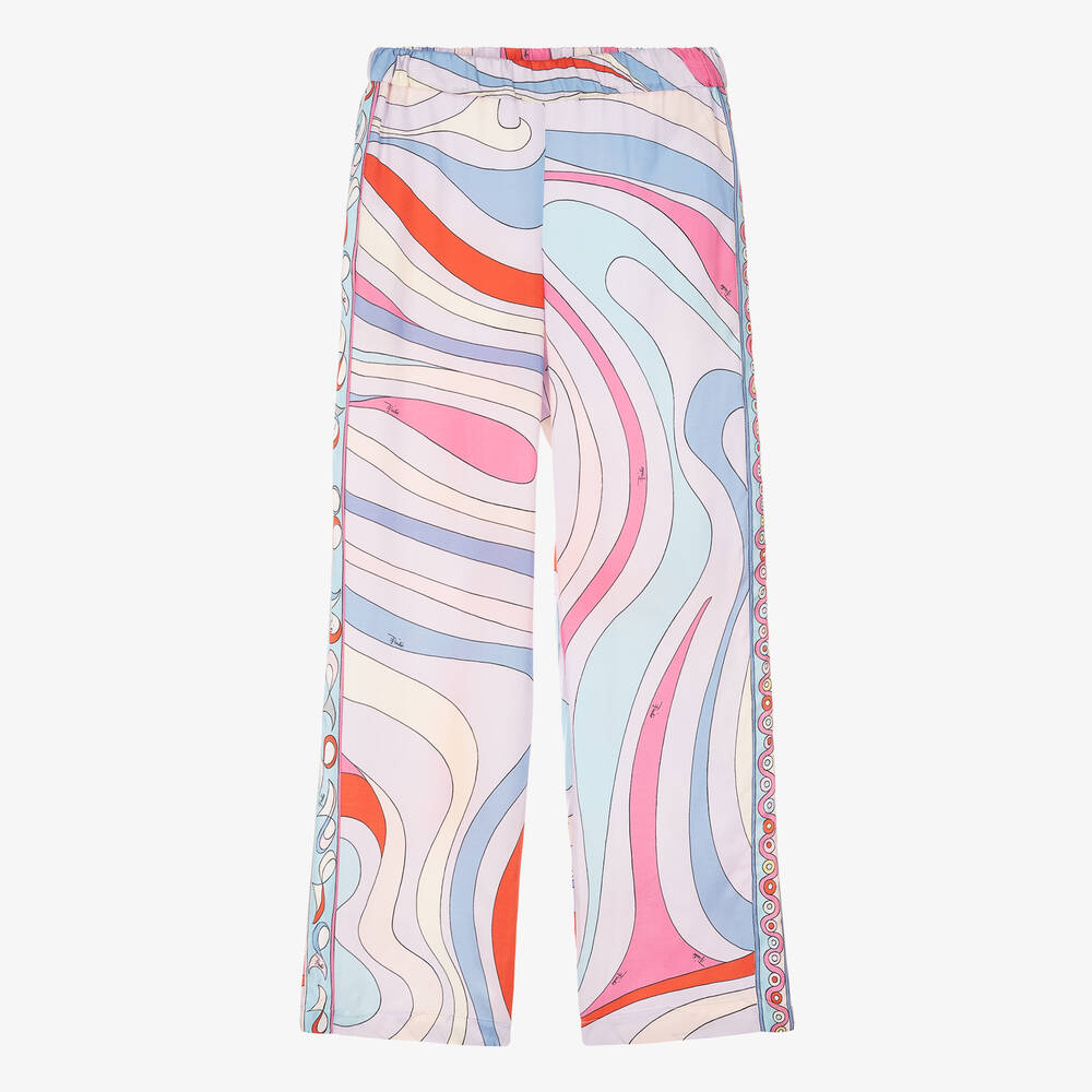 PUCCI - Pantalon rose large Iride ado | Childrensalon