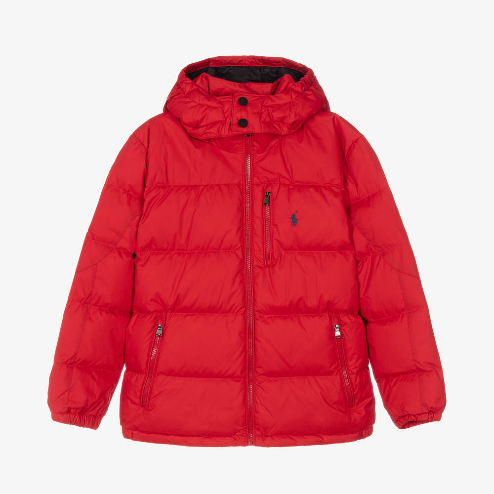 Polo Ralph Lauren - Teen Boys Red Puffer Jacket | Childrensalon Outlet