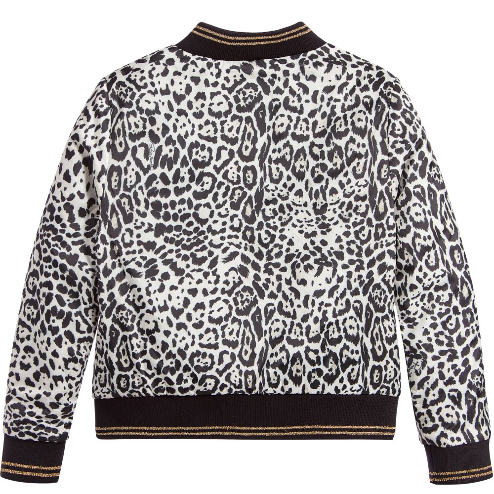 Roberto Cavalli - Girls Leopard Print Jacket | Childrensalon Outlet