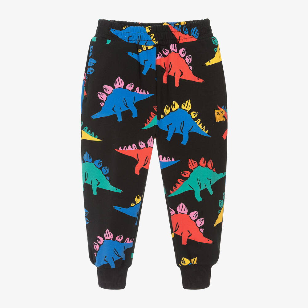 Rock Your Baby - Boys Black Cotton Dino Time Joggers | Childrensalon