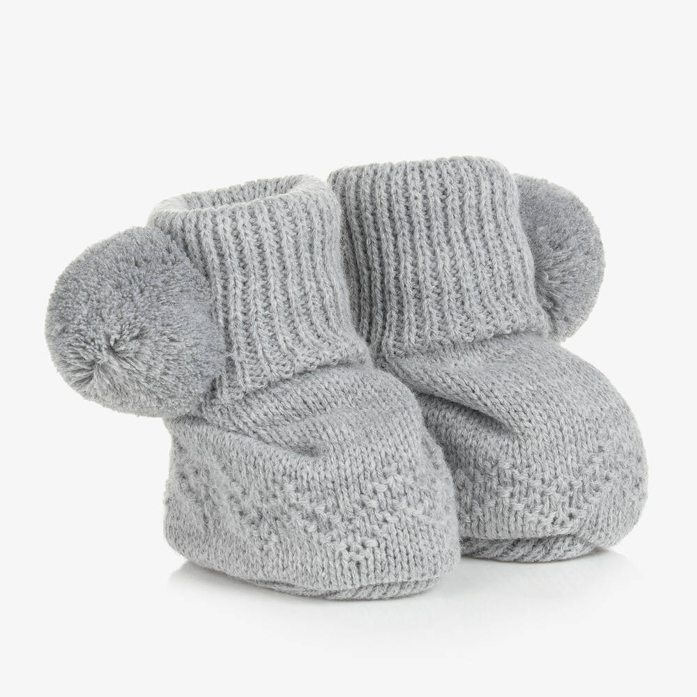 Sätila of Sweden - Graue Unisex-Strickschuhe | Childrensalon