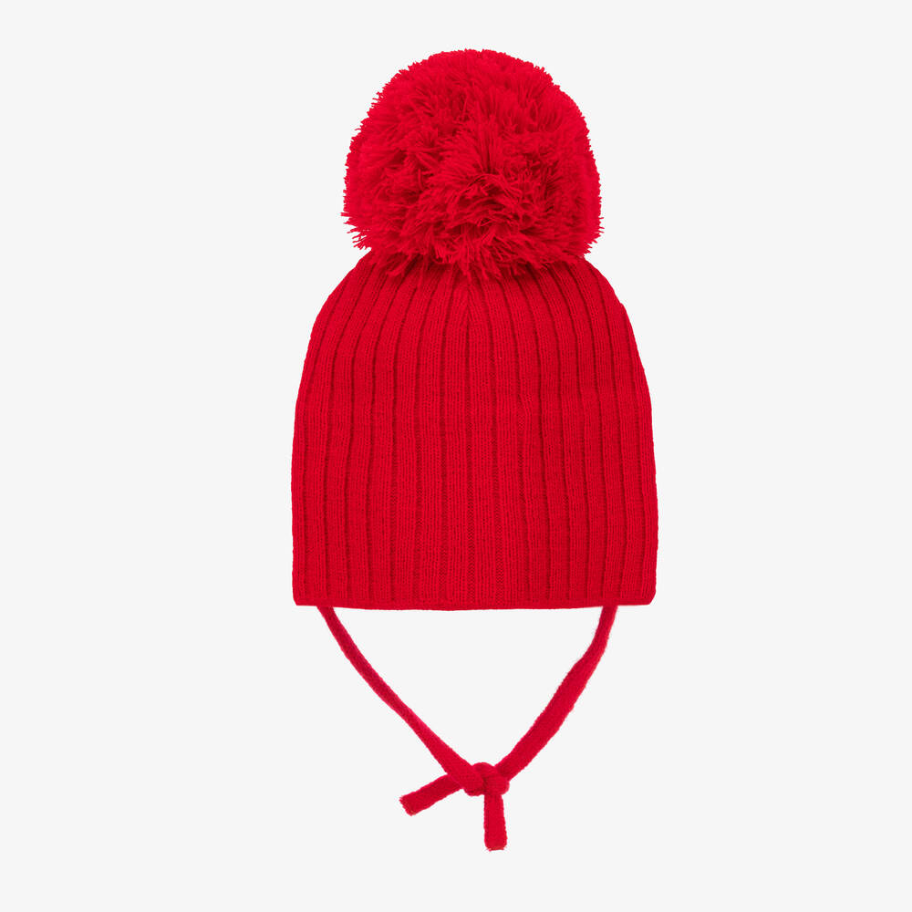 Sätila of Sweden - Red Park Large Pom-Pom Hat | Childrensalon