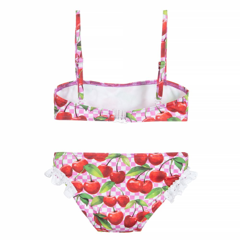 Selini Action - Red & Pink Cherries Bikini | Childrensalon Outlet