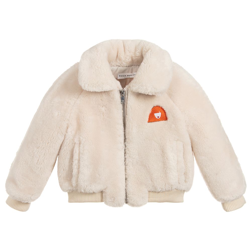 Sonia Rykiel Paris - Girls Faux Fur Jacket | Childrensalon Outlet