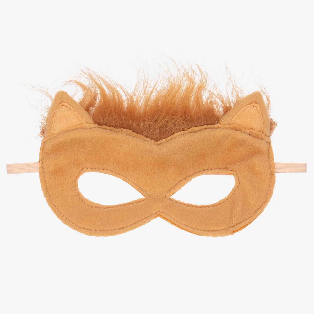 Souza - Yellow Faux Fur Lion Mask | Childrensalon