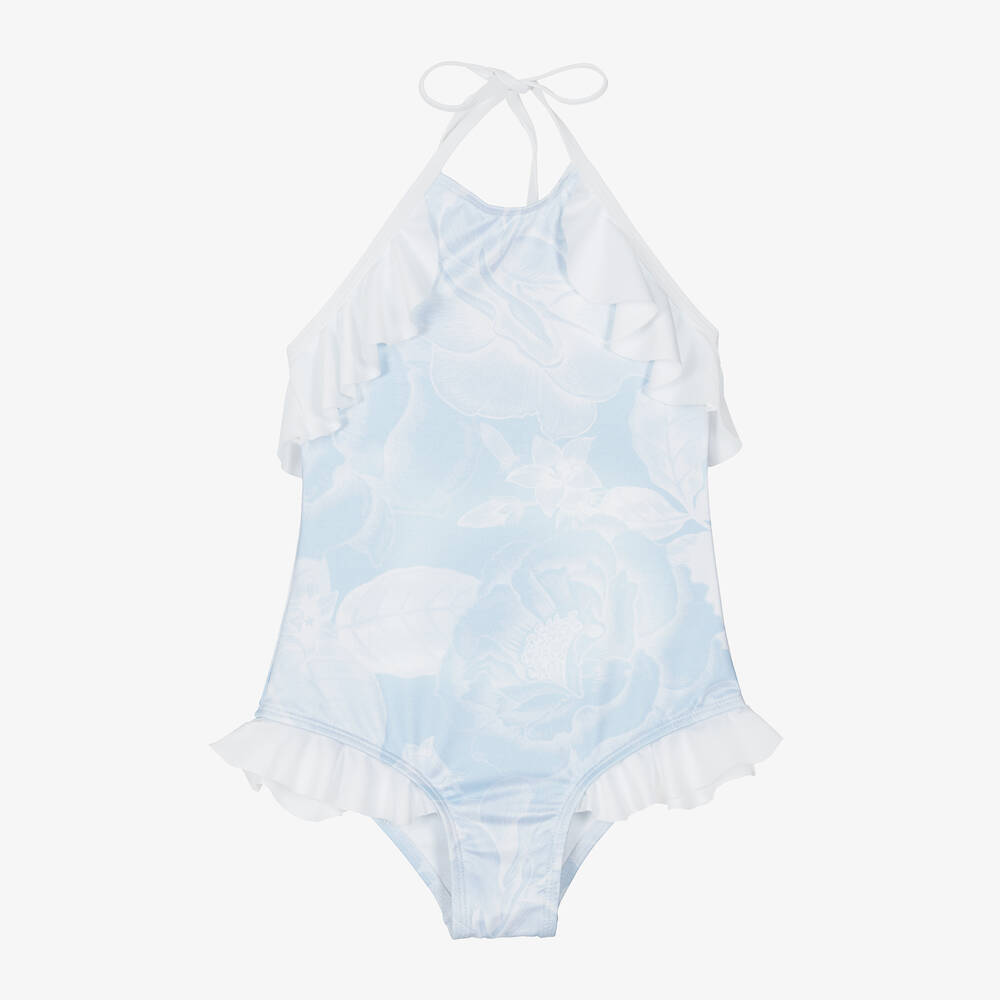 Stella Cove - Maillot de bain dos nu bleu à fleurs | Childrensalon