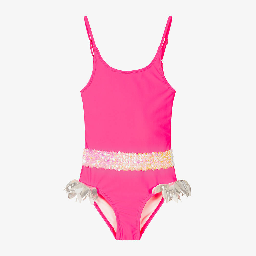 Stella Cove - Maillot de bain rose fluo à volants | Childrensalon