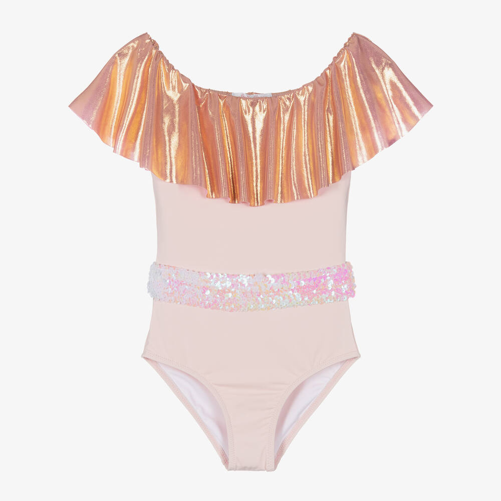 Stella Cove - Maillot de bain rose métallisé | Childrensalon