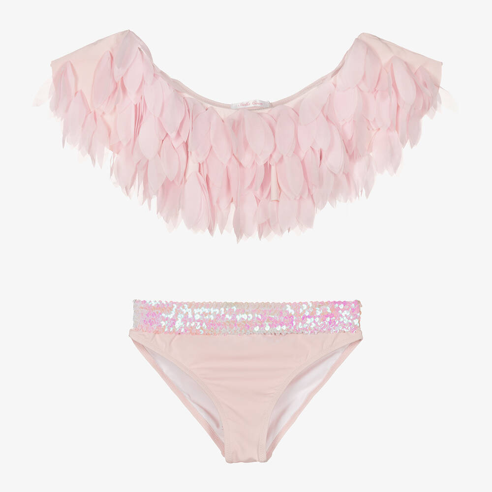 Stella Cove - Maillot deux pièces rose à pétales | Childrensalon