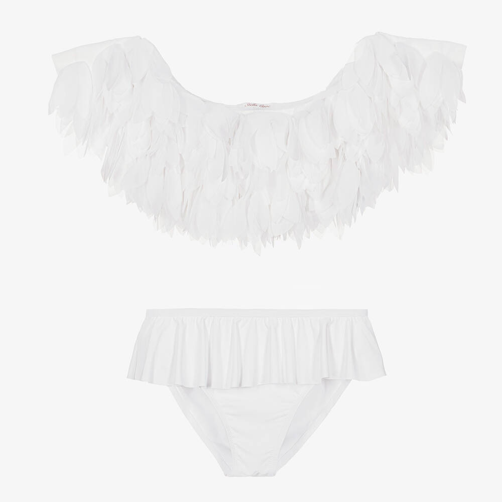 Stella Cove - Maillots deux pièces blanc pétales | Childrensalon