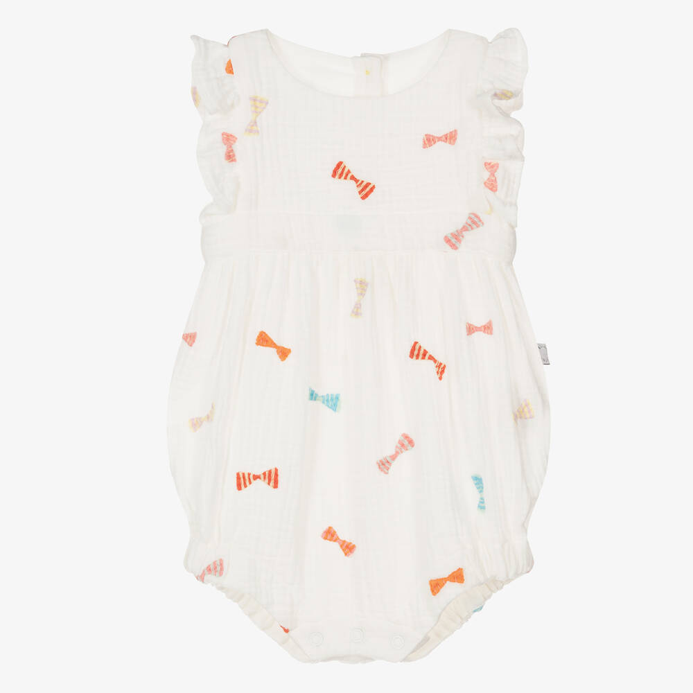 Stella McCartney Kids - Baby Girls Ivory Cotton Shortie | Childrensalon