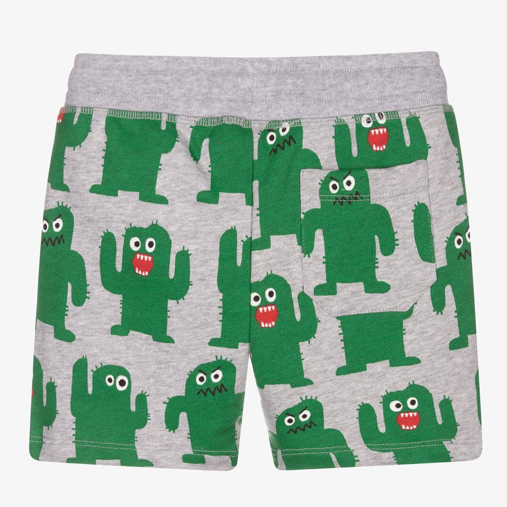 Stella McCartney Kids Boys Grey Cactus Shorts