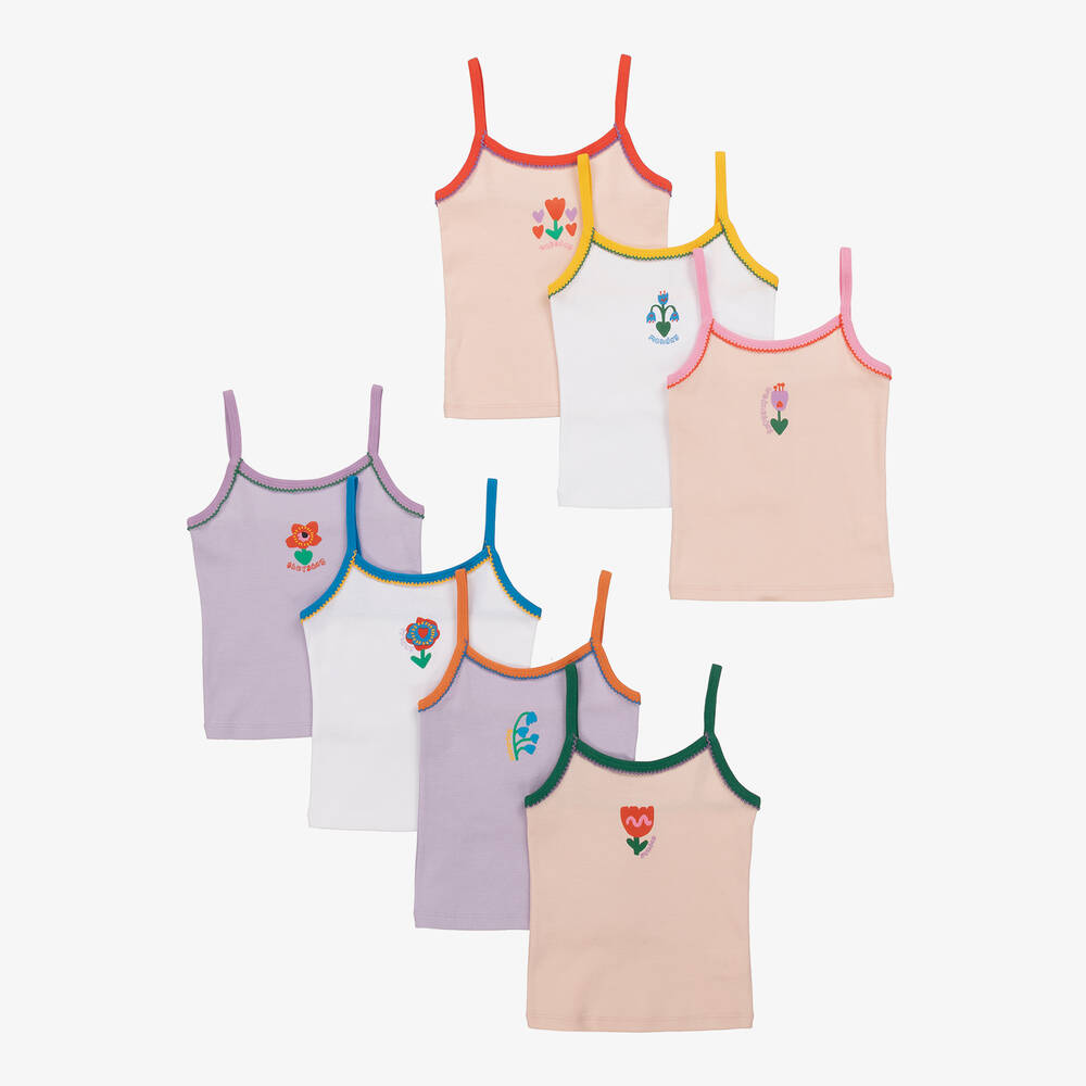 Stella McCartney Kids - Débardeurs coton coloré (lot de 7) | Childrensalon