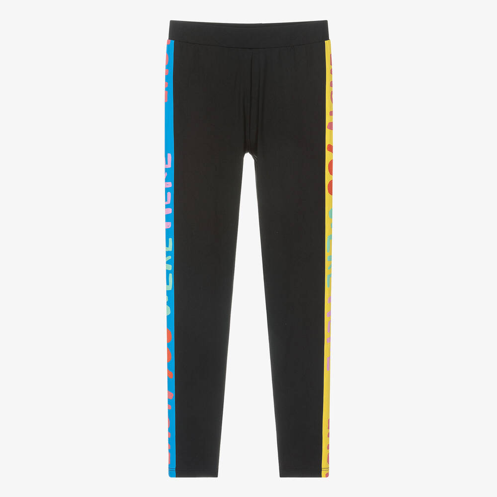 Stella McCartney Kids - Teen Girls Black Graphic Leggings | Childrensalon