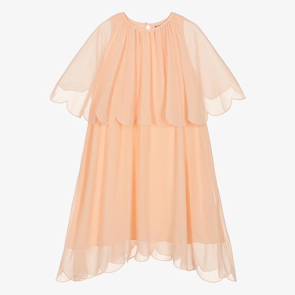 Stella McCartney Kids - Teen Girls Blush Pink Georgette Dress | Childrensalon