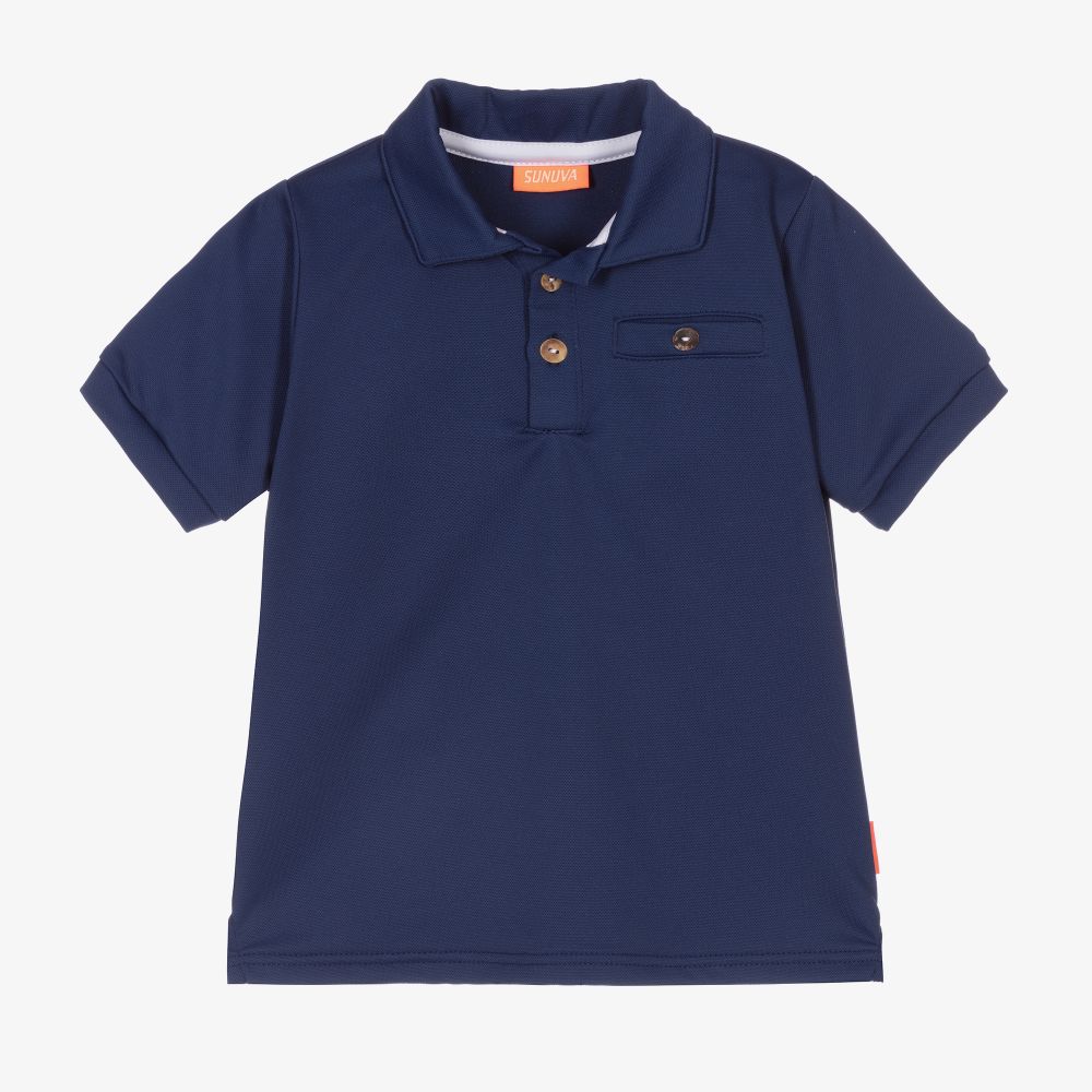 Sunuva - Boys Navy Blue Polo Shirt | Childrensalon Outlet