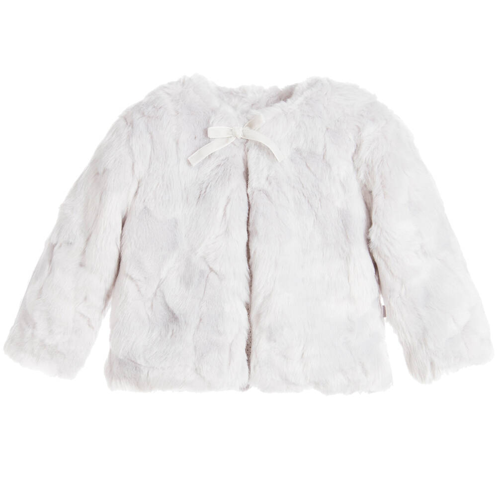The Little Tailor - Girls Faux Fur Jacket | Childrensalon Outlet