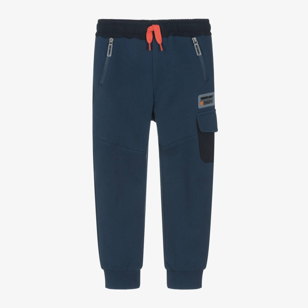 Timberland - Boys Blue Cotton Joggers | Childrensalon