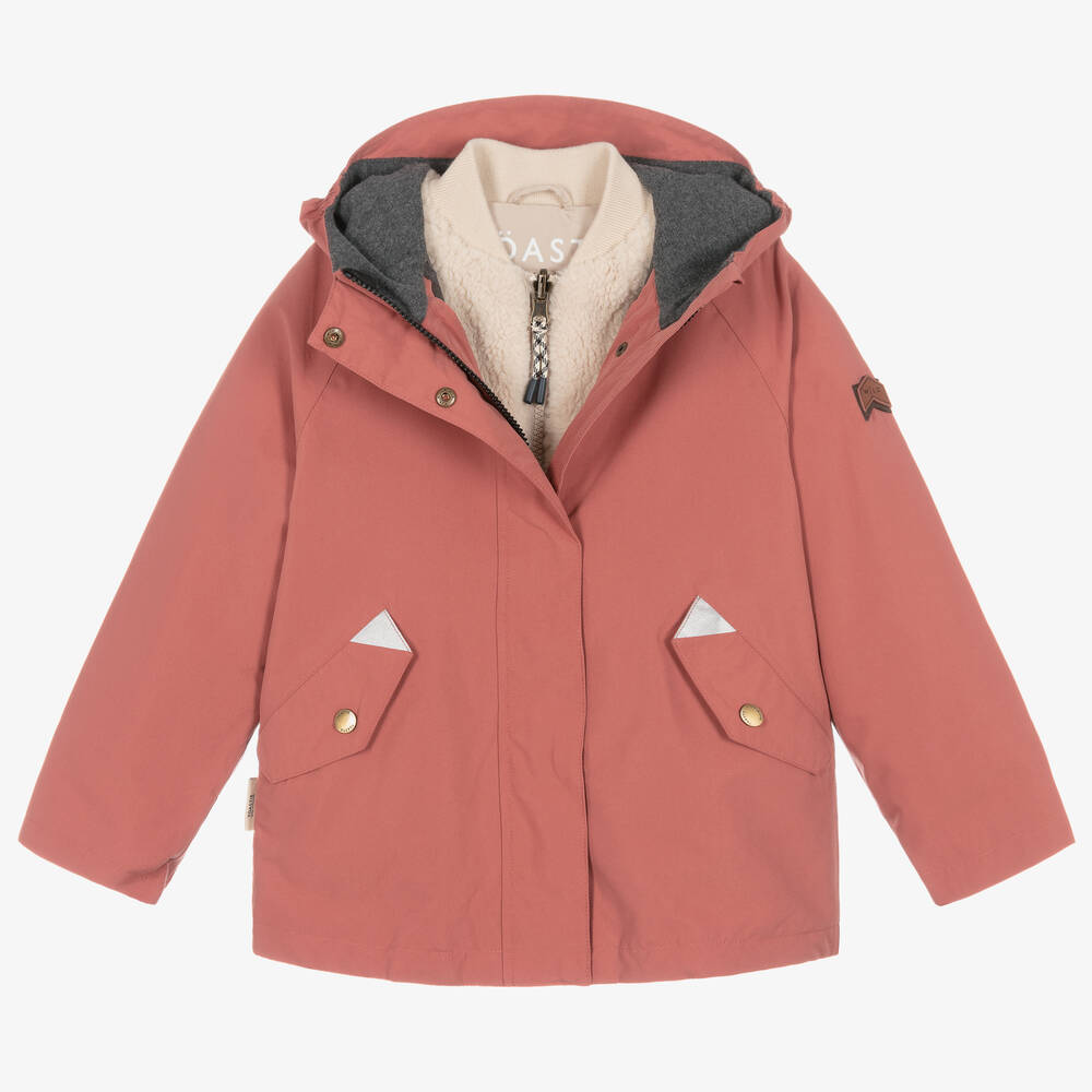 Töastie - Rosa 2-in-1-Regenjacke | Childrensalon