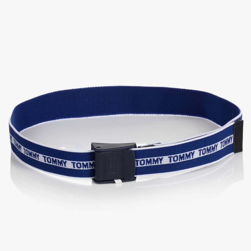 Tommy Hilfiger - Logo White & Blue Belt Childrensalon Outlet Boys 