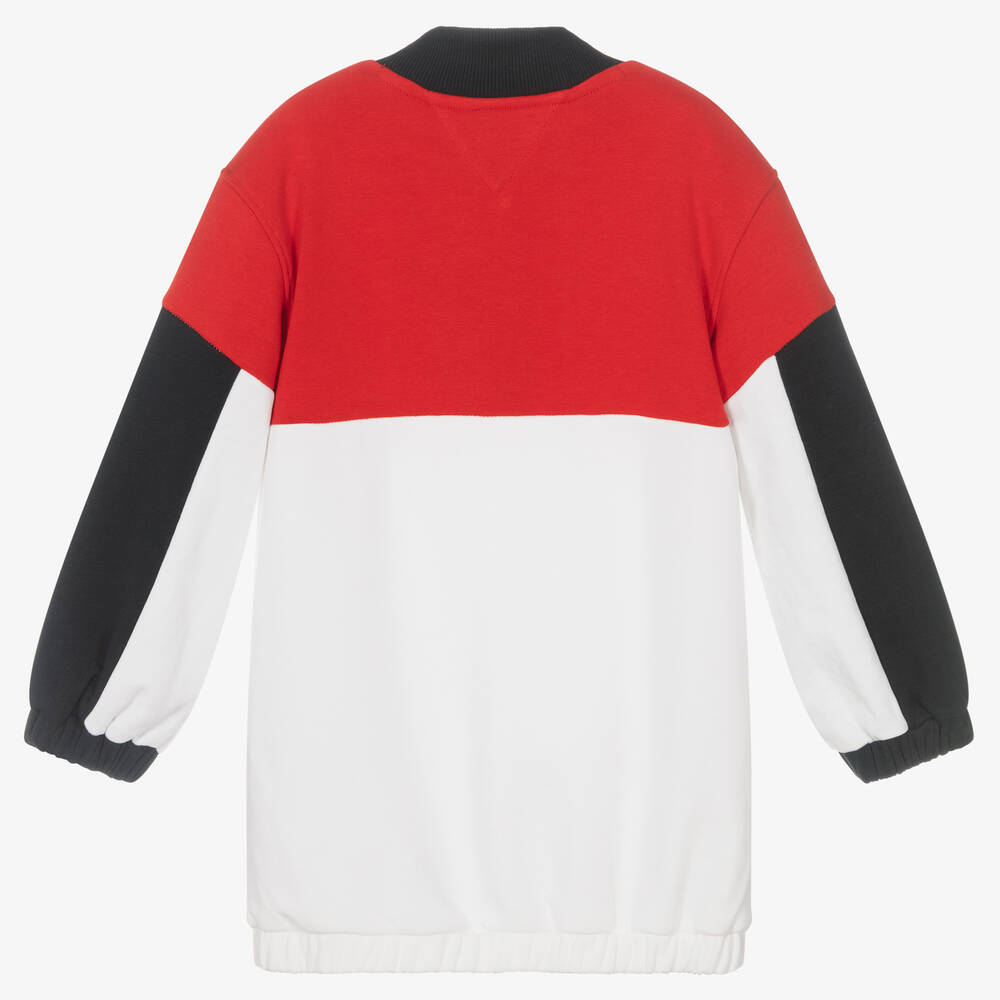 Tommy Hilfiger - Colourblock Cotton Logo Dress | Childrensalon Outlet